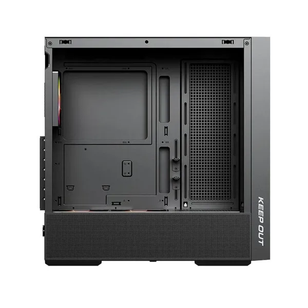 ATX Pus-torņveida Kārba KEEP OUT KO XC-805 MESH ARGB USB3 Melns