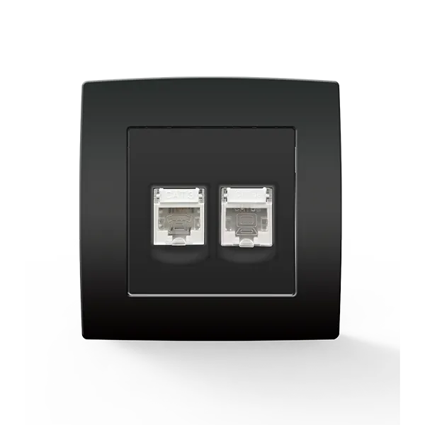 MIESTO TELEFONO LIZDAS RJ11 + KOMP. LIZDAS RJ45 ANTRASIS