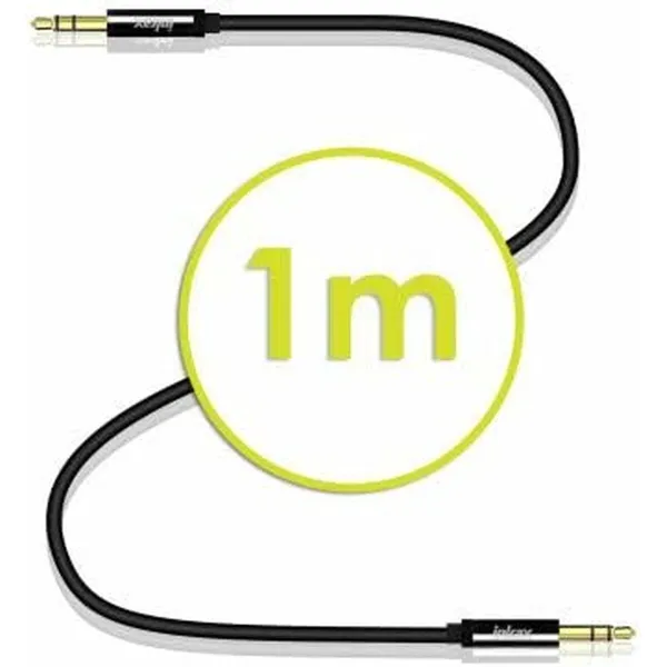 Audio Jack (3,5 mm) kabelis Akashi ALTJ 35 B 1 m Juoda