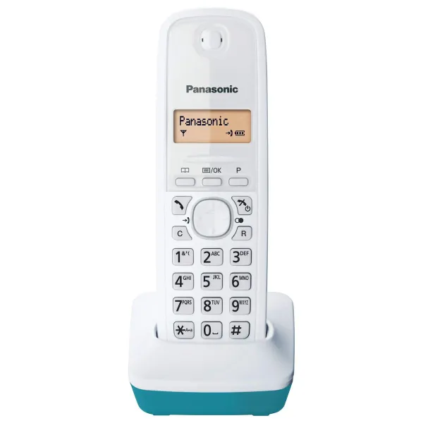 Belaidis telefonas Panasonic Corp. KX-TG1611SPC DECT Balta Turkis Gintaras