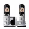 Беспроводный телефон Panasonic Corp. DUO KX-TGC212SPS (2 pcs) Чёрный/Серебристый