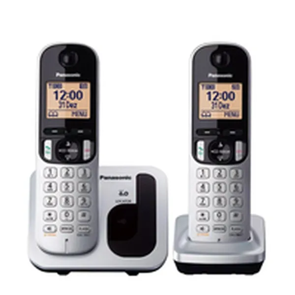 Беспроводный телефон Panasonic Corp. DUO KX-TGC212SPS (2 pcs) Чёрный/Серебристый