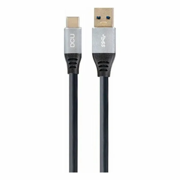 USB A uz USB C Kabelis DCU Melns (1,5M)