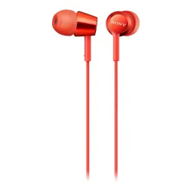 Kuulokkeet mikrofonilla Sony MDR-EX155AP Punainen