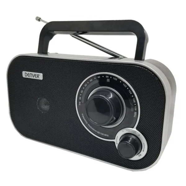 Transistoriradio Denver Electronics TR-51 Black AM/FM-viritin Musta