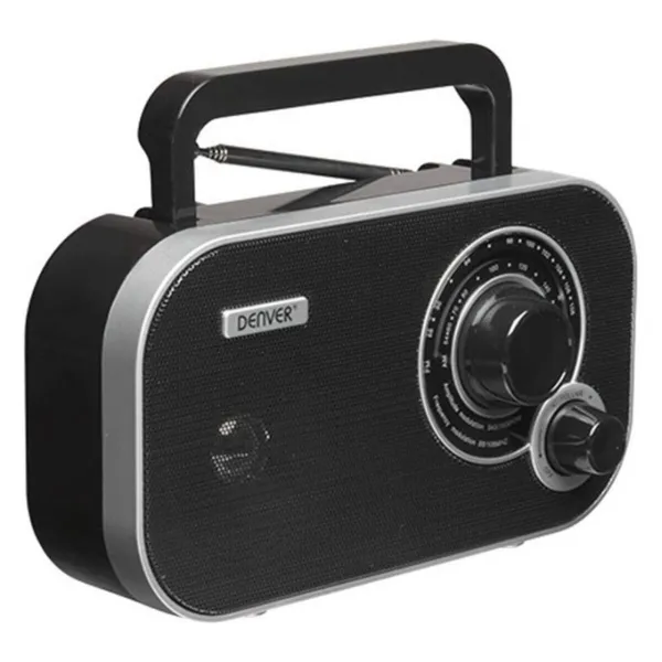 Transistoriradio Denver Electronics TR-51 Black AM/FM-viritin Musta