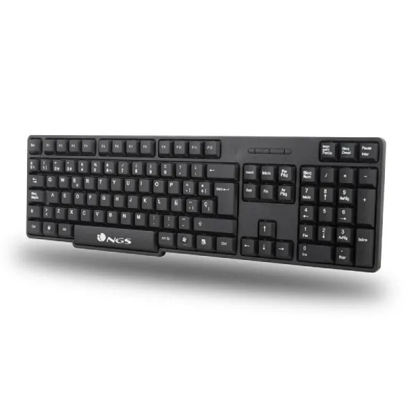 Klaviatūra ir pelė NGS EUPHORIA KIT Juoda QWERTY Qwerty US Belaidis