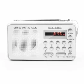 Radio ELBE RF49USB White AM/FM