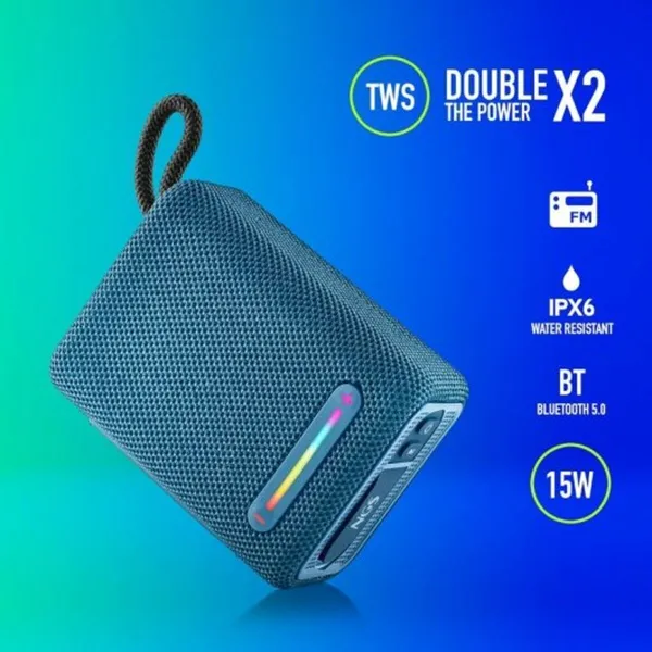 Портативный Bluetooth-динамик NGS Roller Furia 1 Blue Синий 15 W 7 W