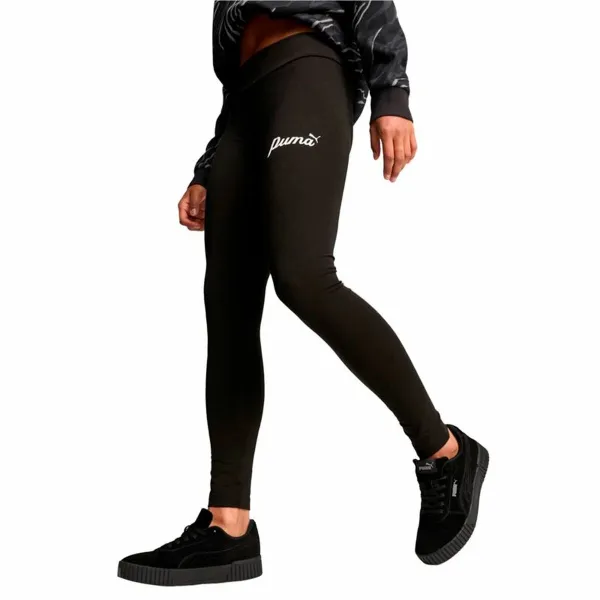 Naisten urheilulegginsit Puma Essentials + Script Musta