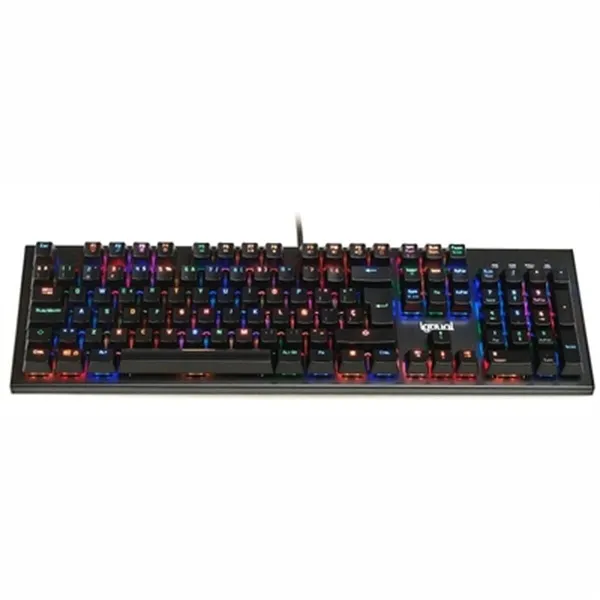 Klaviatūra iggual OBSIDIAN RGB Juoda Ispaniška Qwerty