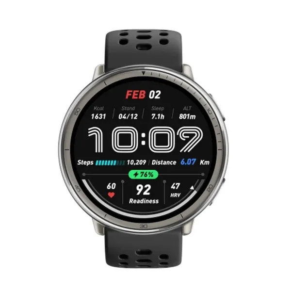 Mobile cover Amazfit Active 2 Black Silver Ø 44 mm