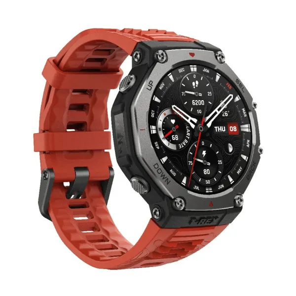 Nutikell Amazfit T-REX 3 47 mm 1,5" Must Punane Oranž