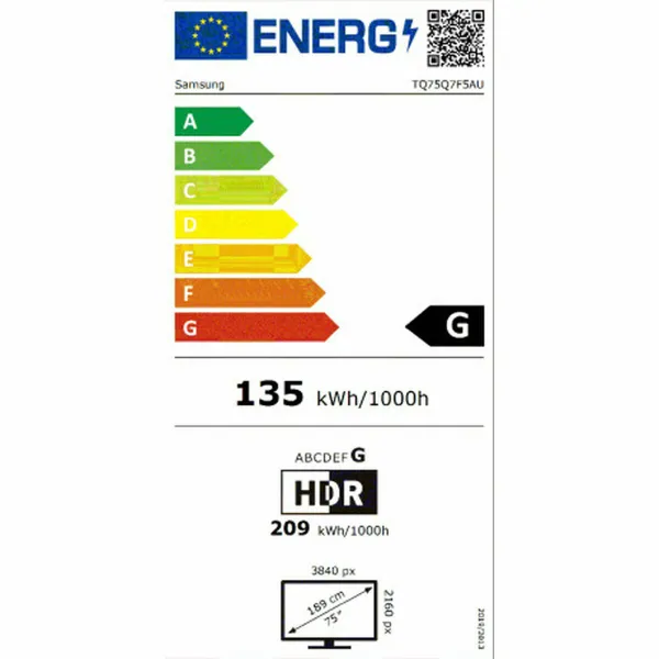 Smart TV Samsung TQ75Q7F5 75" 4K Ultra HD HDR QLED