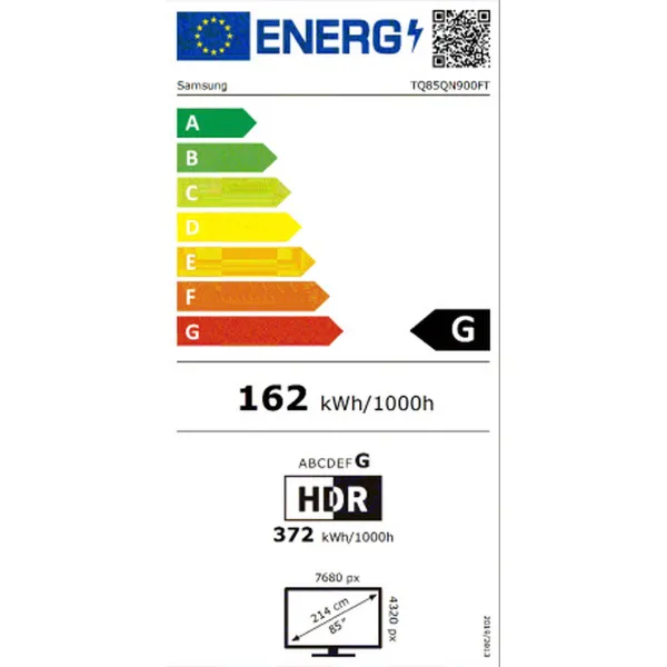 Smart TV Samsung TQ85QN900F 85" 8K Ultra HD HDR Neo QLED