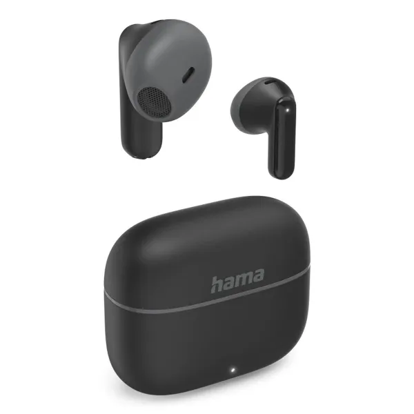 Bevielės ausinės su krovimo dėklu Hama 00221752 Juoda