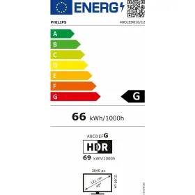 Viedais TV Philips 48OLED820/12 48" 4K Ultra HD ULED HDR Ultra HD 4K WiFi Ambilight DVB-T2 Google Assistant OLED DVB-S2 AMD Free