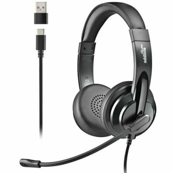 Ausinės NGS VOX605USBC Juoda
