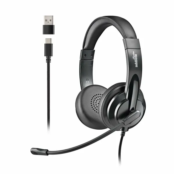 Ausinės NGS VOX605USBC Juoda