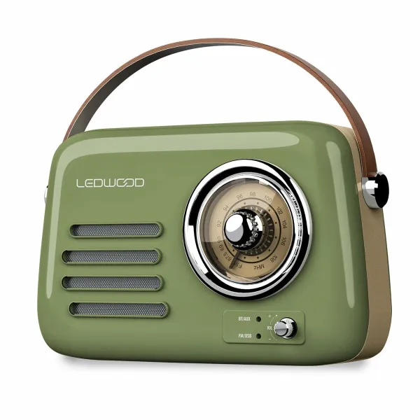 Tranzistorinis radijas Ledwood ALMA GREEN Žalia 30 W
