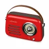Tranzistorinis radijas Ledwood ALMA RED Raudona 30 W