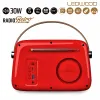 Tranzistorinis radijas Ledwood ALMA RED Raudona 30 W