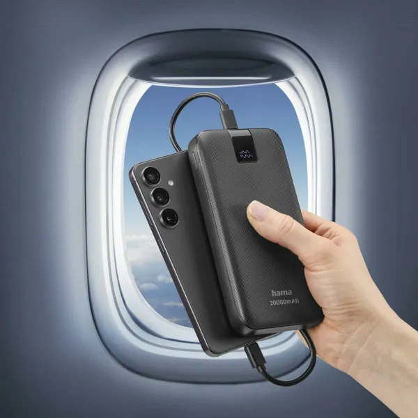 Portatīvā datora baterija Hama 00201719 Antracīts 20000 mAh