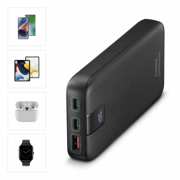 Portatīvā datora baterija Hama 00201719 Antracīts 20000 mAh