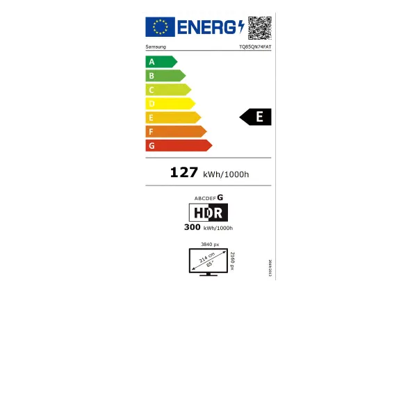 Viedais TV Samsung TQ85QN74FATXXC 85" 4K Ultra HD LED HDR Neo QLED