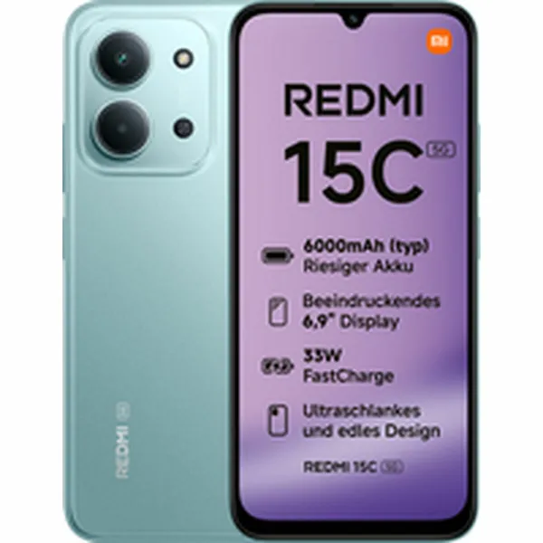 Išmanusis Telefonas Xiaomi Redmi 15C 6,9" Octa Core 4 GB RAM 128 GB Žalia