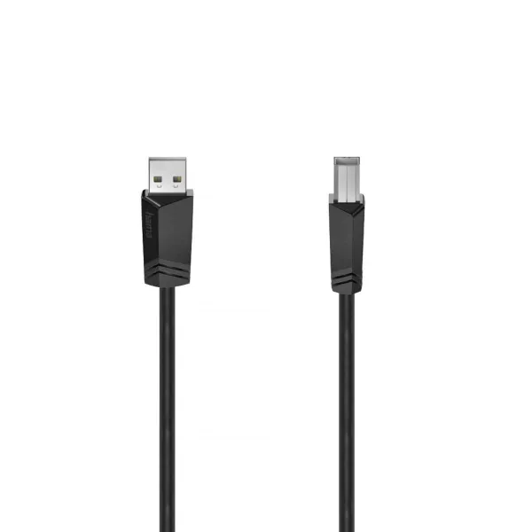 USB 2.0 A - USB B kabelis Hama 00200602 Juoda