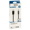 USB 2.0 A - USB B kabelis Hama 00200602 Juoda