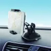 Mobiliojo telefono laikiklis automobiliui su pritvirtinimu KSIX 360º Juoda