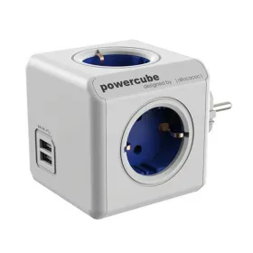 Kubiniai kištukai Power Cube Allocacoc 1202BL/DEOUPC USB