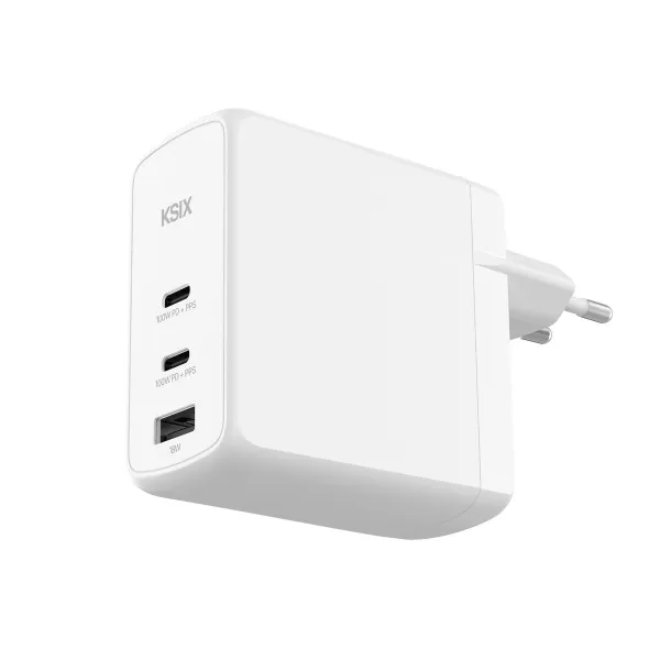Seinalaadija KSIX Valge 100 W