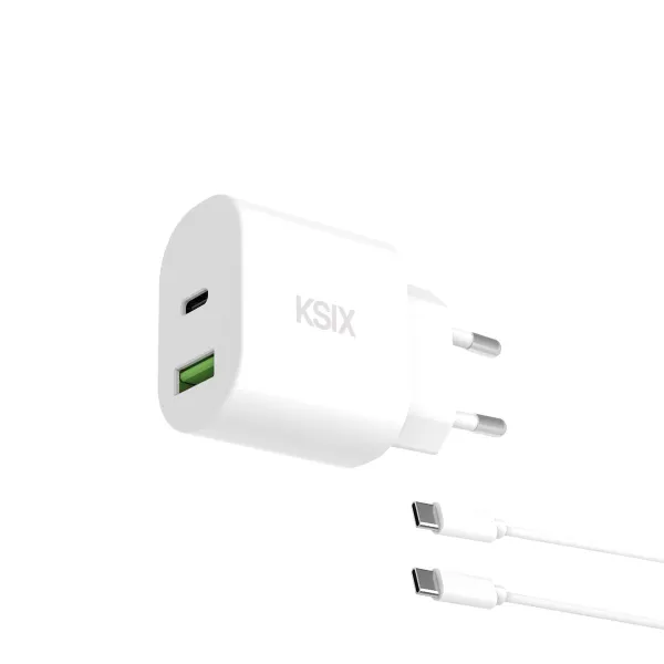 Seinalaadija KSIX Valge 30 W