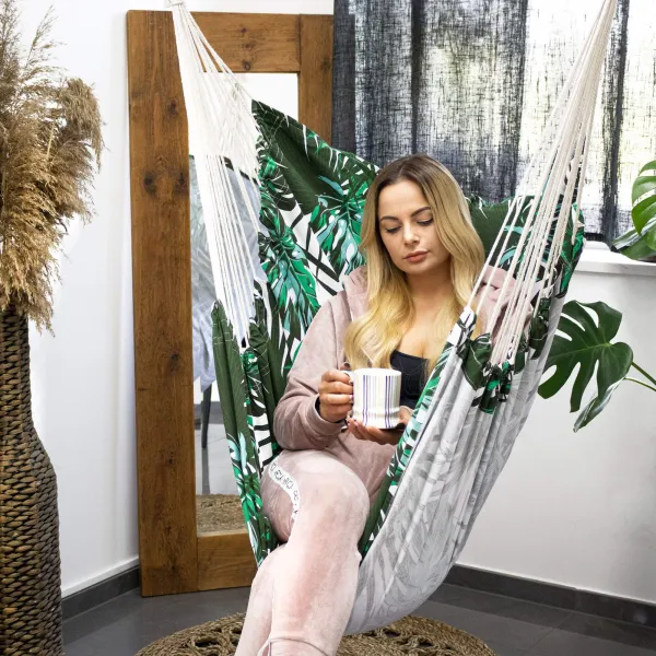 Brasilialainen riippumatto tyynyillä Springos HM049 130x100cm