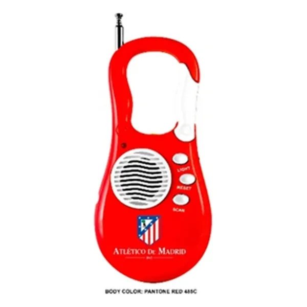 Nešiojamas radijo imtuvas Atlético Madrid Raudona