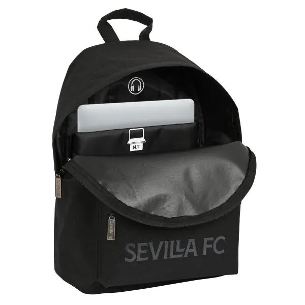 Рюкзак для ноутбука Sevilla Fútbol Club  sevilla fc  Чёрный 31 x 41 x 16 cm