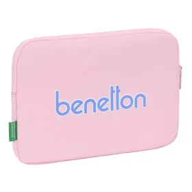 Klēpjdatora Vāks Benetton Pink Rozā (31 x 23 x 2 cm)