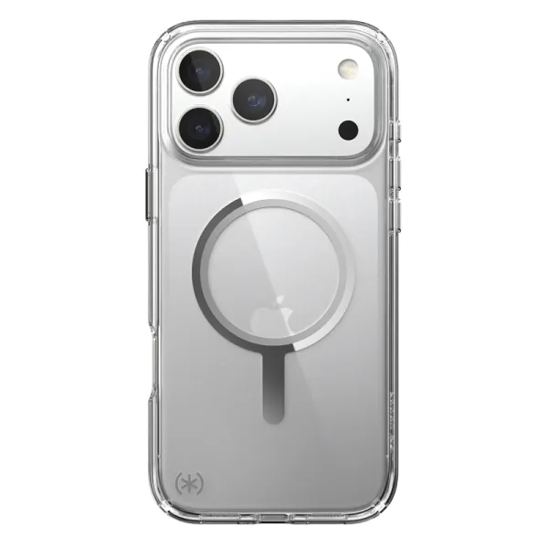 Speck Presidio Perfect Clear MagSafe - iPhone 17 Pro Max Case (Clear / Silver)