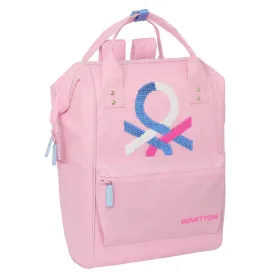 Kannettavan reppu Benetton benetton Pinkki 27 x 40 x 19 cm