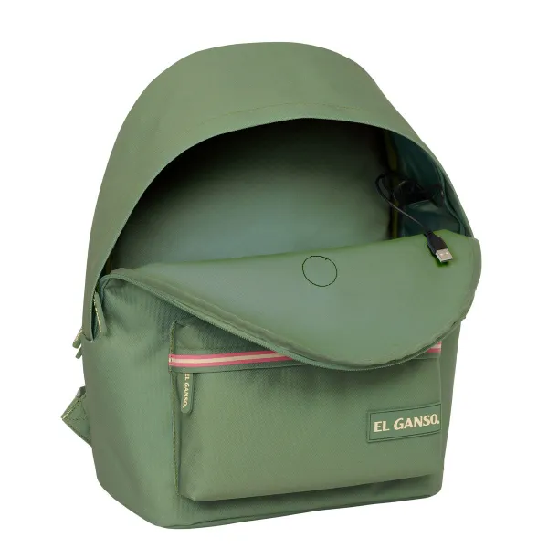 Kuprinė nešiojamam kompiuteriui El Ganso +usb el ganso basics Žalia 31 x 44 x 18 cm