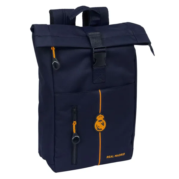 Portatīvā datora mugursoma Real Madrid C.F. 24/25 Away Tumši Zils 28 x 42 x 13 cm