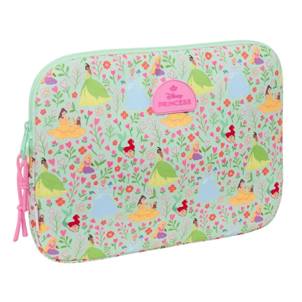Чехол для ноутбука Disney Princess Bloom Зеленый Розовый 15,6'' 39,5 x 27,5 x 3,5 cm