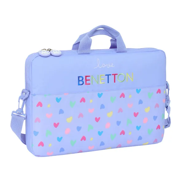 Nešiojamojo kompiuterio dėklas Benetton Lila Alyvinė 40 x 27 x 4 cm