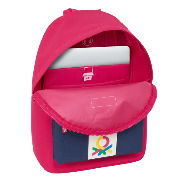 Kuprinė nešiojamam kompiuteriui Benetton benetton Cerise Tamsiai mėlyna 31 x 41 x 16 cm