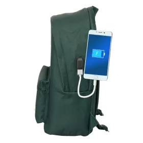 Kannettavan reppu Harper & Neyer +usb harper & neyer Tummanvihreä 31 x 44 x 18 cm