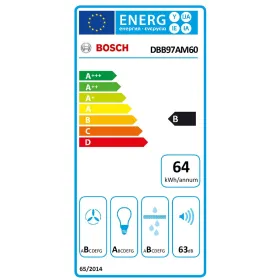 Įprastas gaubtas BOSCH DBB97AM60 Juoda