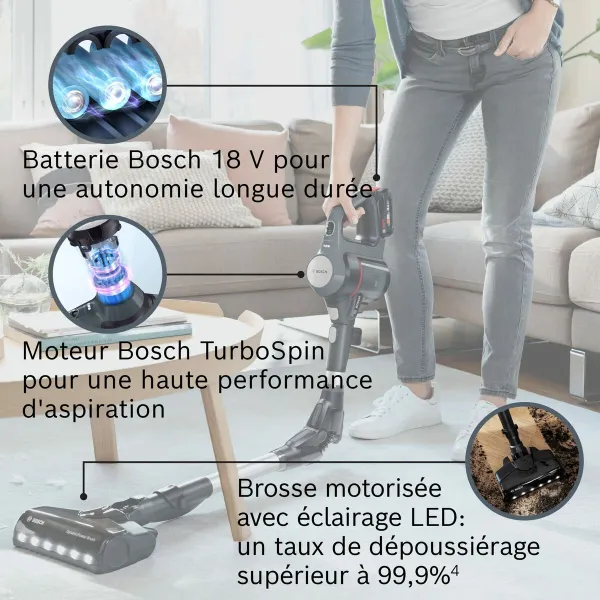 Juhtmevaba Tolmuimeja BOSCH BBS712A Must